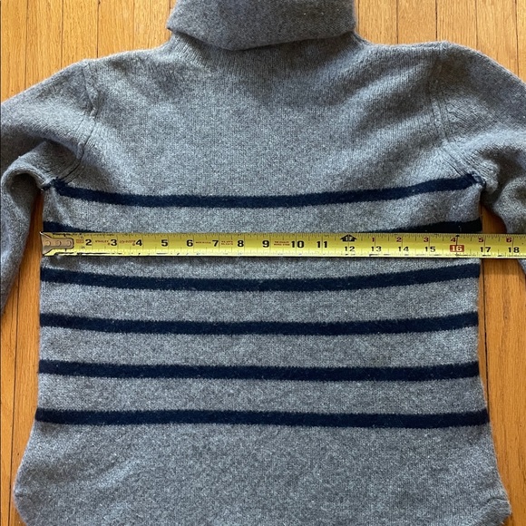 Jigsaw Montmartre Cashmere Stripe Funnel Neck - Picture 5 of 9